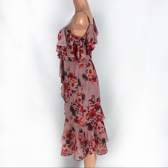 Lovers + Friends Stacy Midi Dress Holiday Floral - Picture 8 of 13